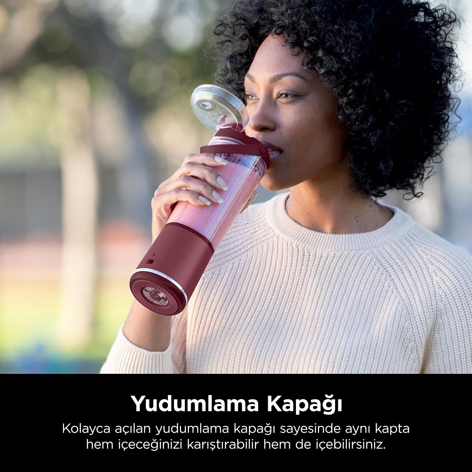 Ninja Blast™ Taşınabilir Blender - Kırmızı