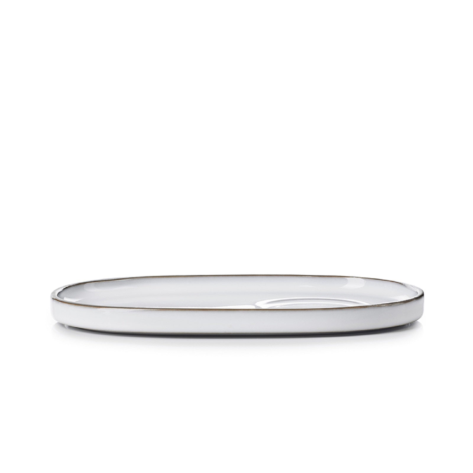 Revol Caractere Gourmet Beyaz Fincan Tabağı 18x11 cm